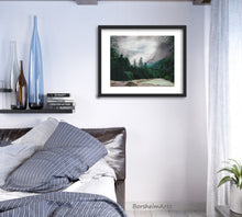 將圖片載入圖庫檢視器 Cascading Clouds Austria Foggy Mountains Fine Art PRINT