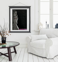 Laden Sie das Bild in den Galerie-Viewer, z SOLD ~ Nightwatch Seated Nude Woman Sideways Thinking Woman Charcoal Drawing