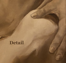 將圖片載入圖庫檢視器 Close-up of hands holding a woman's knee with 'Detail' text overlay