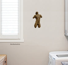 Cargar imagen en el visor de la galería, lovely male nude body wall art piece graces this simple laundry room... private pleasures during chore time