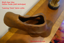 將圖片載入圖庫檢視器 Top or aerial view of the torso sculpture to show how thick is the fired clay as well as the hollowness of the figure and thickness of the walls that form the body of a woman in art