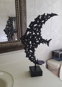 Bronze bird art is perfect for a bathroom where humidity is unlikely to damage the art, as would happen to a drawing or painting.