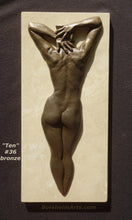 將圖片載入圖庫檢視器 #36 front, Each limited edition artwork in bronze is considered an original work of art, Ten Female Nude Back Hands Small Bronze Sculpture Stone Base