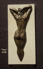 將圖片載入圖庫檢視器 #38, this is a photo of only the bronze mounted on its travertine base.  Each piece is unique and numbered by the artist Kelly Borsheim