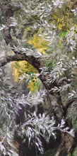 Carica l'immagine nel visualizzatore di Gallery, detail to show the curves and romance of the brush-strokes giving an impressionistic idea of the olive tree in Tuscany, Italy