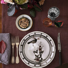 Carica l'immagine nel visualizzatore di Gallery, Table setting with the rustic design Dragana Adamov Collection Plate Bird on Hand designer plates custom made, hand drawn