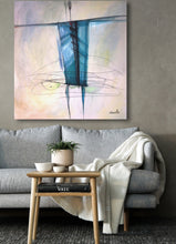 將圖片載入圖庫檢視器 cool soothing colors are featured in this abstract fashion figure painting by Dragana Adamov.. this Greek goddess is Artemis