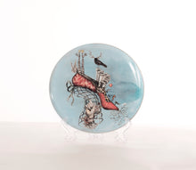 Charger l'image dans la galerie, Dragana Adamov Collection Plate Madame Shoe Legs with Ideas Shoes Antlered Bird hands butterfly