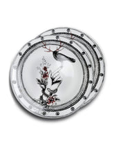 Carica l'immagine nel visualizzatore di Gallery, Order 2 plates Dragana Adamov Collection Plate Bird with Antlers on Hand with snake and roses
