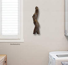 將圖片載入圖庫檢視器 Nude sculpture also enhances the room where one washes clothes!  Shown here is a female torso bronze sculpture mounted on the wall above the washing machine.