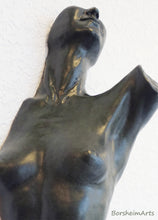 將圖片載入圖庫檢視器 Detail image of the breasts and neck and lower face of the torso composition that is mounted on a wall.
