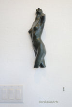 Load image into Gallery viewer, Enhancing your smaller walls, this nude female torso is a ballerina sculpture by artist Kelly Borsheim
