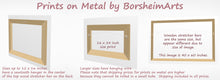 將圖片載入圖庫檢視器 Details about the wood backing and hanging aparatus behind the prints on metal