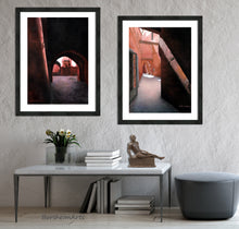 將圖片載入圖庫檢視器 Bronze male nude black man ERIC sculpture looks beautiful in this room which also has two pastel drawings on the wall from the series Passages ~ Morocco.  Gorgeous Home decor show your personality and travel and figure affinity