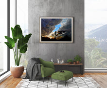 Cargar imagen en el visor de la galería, Example of how the painting "New Year's Eve" might look in a loft living room