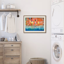Load image into Gallery viewer, You could also hang this framed artwork &quot;pampas grass&quot; in your modern laundry room.  No longer a room to be bored while you do household chores for you or your family.
