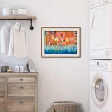 Cargar imagen en el visor de la galería, You could also hang this framed artwork "pampas grass" in your modern laundry room.  No longer a room to be bored while you do household chores for you or your family.