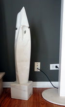 Load image into Gallery viewer, Shown next to some outlets in the wall so that you can understand the size of this sculpture, indoor or out Fire Dance