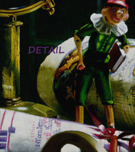 將圖片載入圖庫檢視器 Detail of the pastel drawing on black Italian paper.  Pinocchio the world traveler