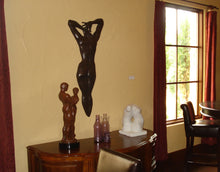將圖片載入圖庫檢視器 Solo show of art by Kelly Borsheim at The Vineyard at Florence, Texas, 2011 May, showing the large bas-relief Ten, as well as tabletop sculptures, Together and Alone (bronze) and Back to Back (stone, marble)