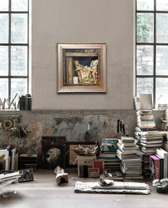 Large framed Art for your home library!  