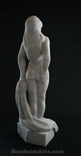 Load image into Gallery viewer, Standing Woman The Offering Vulnerable Woman Sculpture Canadian Marble
