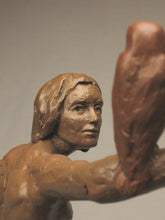 Carica l'immagine nel visualizzatore di Gallery, Detail Man Hawk Warrior Spirit Man and Hawk Bird Vertical Flight Statue Flying and Nature Bronze Sculpture