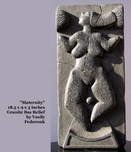 Load image into Gallery viewer, Vasily Fedorouk Maternity Motherhood Granite Relief Sculpture
