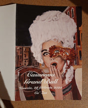 Carica l'immagine nel visualizzatore di Gallery, Oops Venice Italy Costume and Mask Fine Art PRINT of Painting Surprised Woman PAINTING Canal Oops! Venezia Casanova Grand Ball Menu Cover 2020