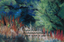 將圖片載入圖庫檢視器 Landscape Trees Fall Grasses Fine Art Print Forest in Autumn Santa Margherita Liguria Pastel Art Digital Download Woods Prints Italy