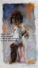 將圖片載入圖庫檢視器 digital download of art Girl with Onions after John Singer Sargent, copy pastel by Kelly Borsheim
