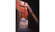 Load image into Gallery viewer, Architecture Corridor Fine Art Print Marrakech Morocco Passages Series Rose Path Tunnel Pink Fine Art Print Home Wall Decor Travel Art