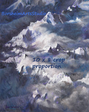 將圖片載入圖庫檢視器 Digital Download Alps SnowCapped Mountains Aerial View YOU Print