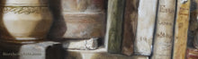 Carica l'immagine nel visualizzatore di Gallery, Detail of painting texture Queen of the Shelf Books Realism Original Still Life Oil Painting