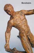 將圖片載入圖庫檢視器 Torsione Nude Male Dancer Twists Torso On His Knees Movement Bronze Statue