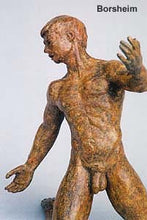 將圖片載入圖庫檢視器 Torsione Nude Male Dancer Twists Torso On His Knees Movement Bronze Statue