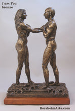 將圖片載入圖庫檢視器 I am You Standing Couple Bronze Instant Connection