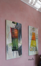 將圖片載入圖庫檢視器 Seen here in context hung on a wall, Demeter is shown with her sister painting Athena, by Dragana Adamov