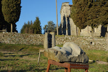 Carica l'immagine nel visualizzatore di Gallery, Nude Torso of a Woman Casacata (Waterfall) ~ Symposium 2013 Castelvecchio Valleriana Tuscany Italy in front of La Pieve Church