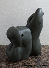 Load image into Gallery viewer, Fish Lips Aquatic Kiss Sculpture in Green Canadian Marble