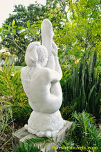 Load image into Gallery viewer, Garden Sculpture Gymnast Statue Pike Position on Four Headed Turtle Fantasy Figure Statue Marble