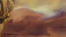 Laden Sie das Bild in den Galerie-Viewer, Detail of Purple and Asphaltum Orange color palette Sky