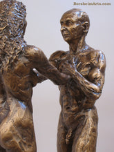 將圖片載入圖庫檢視器 Detail of Man's Body I am You Standing Couple Bronze Instant Connection