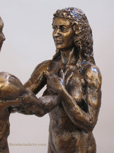 將圖片載入圖庫檢視器 Detail Woman's Face and upper body I am You Standing Couple Bronze Instant Connection
