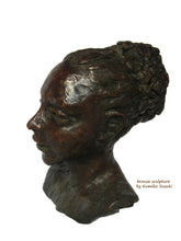Load image into Gallery viewer, Hanakazura bronze portrait of woman Kumiko Suzuki
