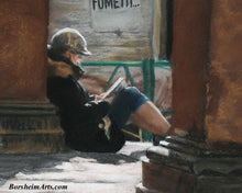 Laden Sie das Bild in den Galerie-Viewer, Libri Riviste e Fumetti Girl Reading Art