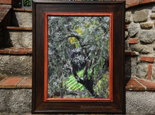 Load image into Gallery viewer, Olivo nel Campo Olive Tree with Farmer&#39;s Field of Greens Acrylic Painting Nature, Frame not included
