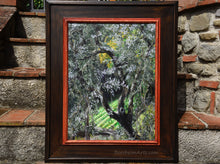 Carica l'immagine nel visualizzatore di Gallery, Olivo nel Campo Olive Tree with Farmer's Field of Greens Acrylic Painting Nature, Frame not included