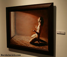 Load image into Gallery viewer, Relinquish is beautifully framed and ready to hang on your wall.  Won Best of Show with perfect scores from all of three judges in the City of Austin Julia C. Butridge Gallery in Austin, Texas, USA, in 2009
