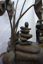 將圖片載入圖庫檢視器 Rock Towers and Frogs Bronze Outdoor Garden Sculpture in Private Collection California